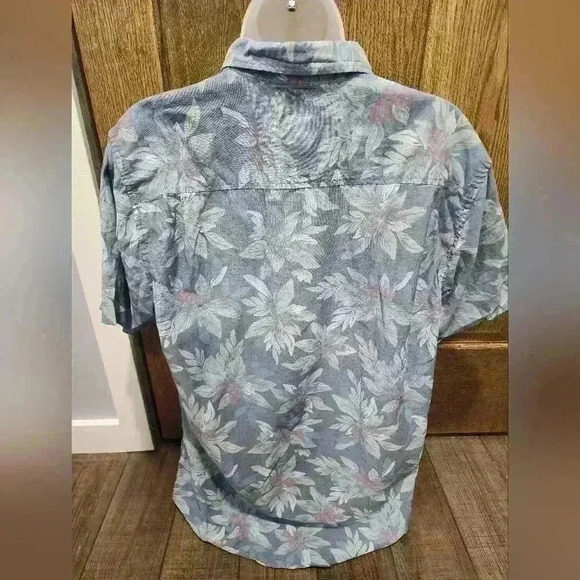 Original Weatherproof Vintage Shirt Short Sleeve Button Down Floral Medium - Picture 3 of 6